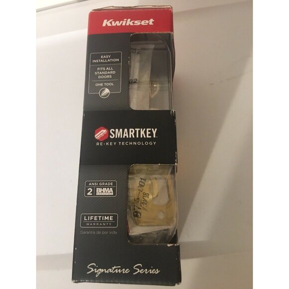 Kwikset 740CN-3-SMT-CP-K4 Cameron Entry Knob Lockset w/ Smart Key,‎ Polish - Picture 4 of 6